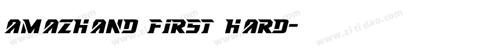 AmazHand First Hard字体转换